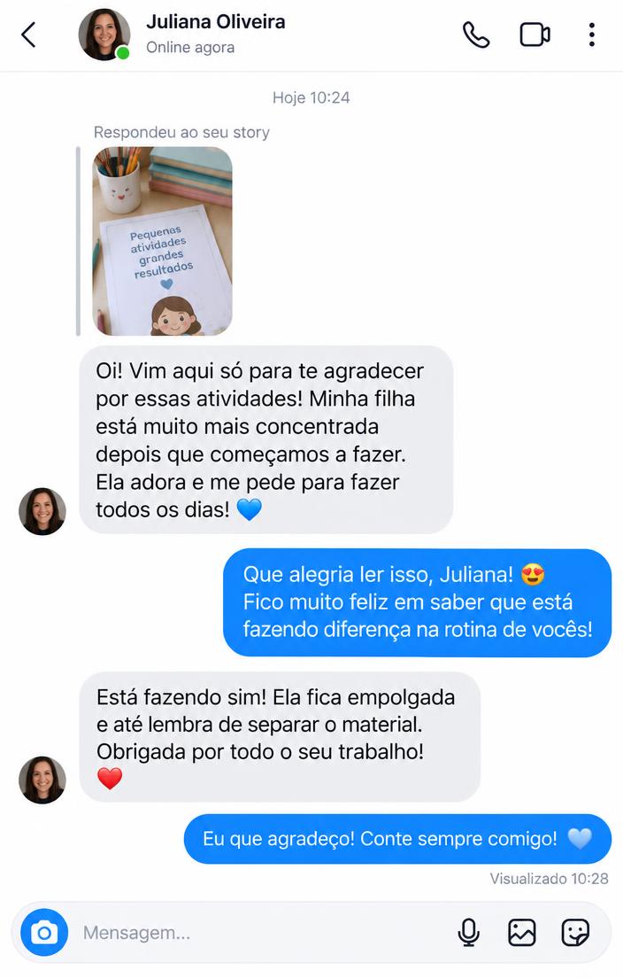 Depoimento de mãe sobre o Aprender Brincando 2